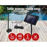 Gardeon Solar Pond Pump Submersible Water Fountain Kit 4FT - Top-Down View