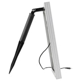 Gardeon Solar Pond Pump with Battery Kit LED Lights 8.8 FT - Side View