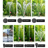 Gardeon Solar Pond Pump with Battery Kit LED Lights 8.8 FT - Rear View