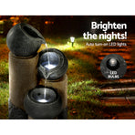 Gardeon Solar Water Feature Cascading Fountain 3-Tier Pot LED Lights 76CM Grey, image 4