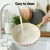 5-star Chef Frying Pan 3PCS Shades Frypan Set Ceramic Coating Multi Colour - Rear View