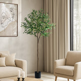 Livsip 150cm Artificial Olive Tree Lifelike Faux Potted Plants - Top-Down View