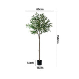 Livsip 150cm Artificial Olive Tree Lifelike Faux Potted Plants - 45-Degree Angle