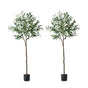 Livsip 2x Artificial Olive Tree Faux Potted Plants 150cm