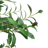 Livsip 2x Artificial Olive Tree Faux Potted Plants 150cm - Close-Up Angle