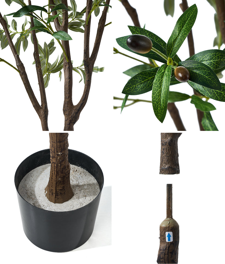 Livsip 2x Artificial Olive Tree Faux Potted Plants 150cm