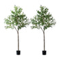 Livsip 2x Artificial Olive Tree Faux Potted Plants 180cm