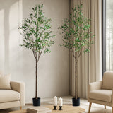 Livsip 2x Artificial Olive Tree Tall Faux Potted Plants 210cm