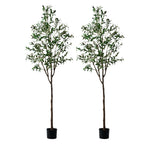 Livsip 2x Artificial Olive Tree Tall Faux Potted Plants 210cm