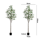 Livsip 2x Artificial Olive Tree Tall Faux Potted Plants 210cm - Extra Image