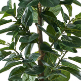 Livsip 2x Artificial Fiddle Leaf Fig Tree Lifelike Faux Plants 180cm - Front View