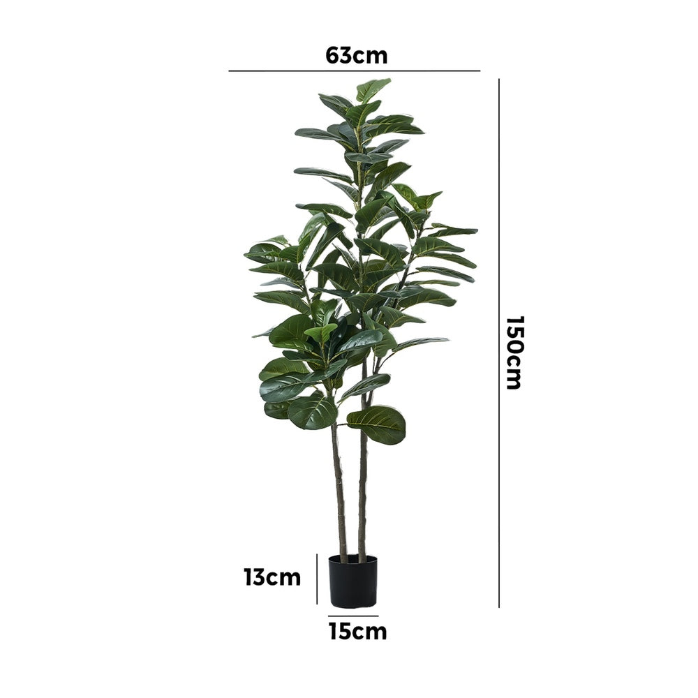 Livsip 150cm Artificial Fiddle Leaf Fig Tree Lifelike Faux Plants