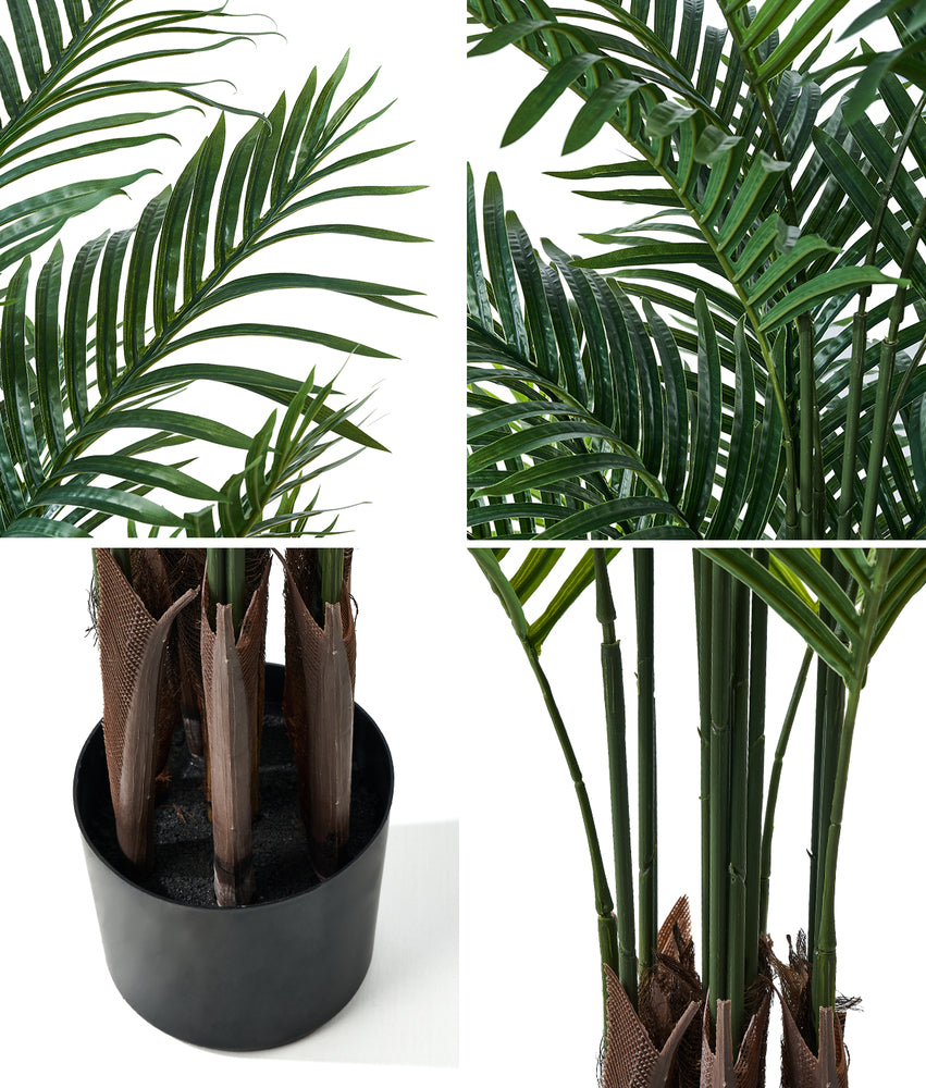 Livsip 2x Artificial Palm Tree Faux Potted Plants 180cm