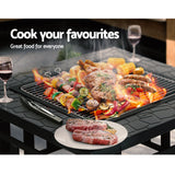 Grillz Fire Pit BBQ Grill 2-In-1 Table - Rear View