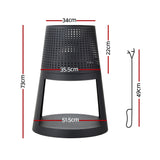 Grillz Fire Pit Deep Bowl Iron Outdoor Fireplace - Front View