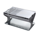 Grillz Fire Pit BBQ Grill Steel - Close-Up Angle