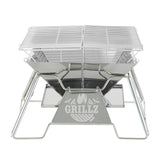 Grillz Fire Pit BBQ Grill with Carry Bag Portable - Side View