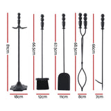 Grillz Fire Pit Tool Set 5 PCS - Side View