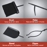 Grillz Fire Pit Tool Set 5 PCS - Rear View