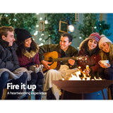 Grillz Fire Pit Cast Iron Rustic 60cm - Top-Down View