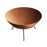 Grillz Fire Pit Cast Iron Rustic 70cm - Side View