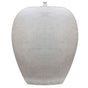 PROTEGE Pot Style Solar Water Feature Fountain, with Panel Kit, LED Lights, Light Grey