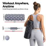 Everfit Foam Roller Set 3-in-1 with Targeted Recovery Muscle Roller Stick & Deep Tissue Massage Ball, Heavy Duty 150KG Support Gym Roller for Back Pain Relief, Myofascial Release, Home Gym Exercise - Front View