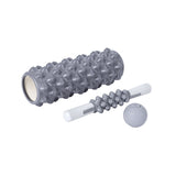 Everfit Foam Roller Set 3-in-1 with Targeted Recovery Muscle Roller Stick & Deep Tissue Massage Ball, Heavy Duty 150KG Support Gym Roller for Back Pain Relief, Myofascial Release, Home Gym Exercise - Side View
