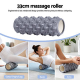 Everfit Foam Roller Set 3-in-1 with Targeted Recovery Muscle Roller Stick & Deep Tissue Massage Ball, Heavy Duty 150KG Support Gym Roller for Back Pain Relief, Myofascial Release, Home Gym Exercise - Top-Down View