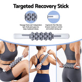 Everfit Foam Roller Set 3-in-1 with Targeted Recovery Muscle Roller Stick & Deep Tissue Massage Ball, Heavy Duty 150KG Support Gym Roller for Back Pain Relief, Myofascial Release, Home Gym Exercise - 45-Degree Angle