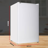 Nordic 92L Upright Freezer Fridge FR-92N - Low Angle