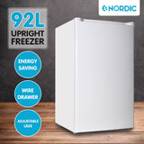 Nordic 92L Upright Freezer Fridge FR-92N - Front View