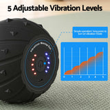 Everfit Electric Vibrating Peanut Massage Ball 5 Adjustable Levels High Power 3000RPM Motor 4D Floating Point Deep Tissue Trigger Point Muscle Relaxation Yoga Home Gym Type-C Rechargeable Support 80kg - Top-Down View