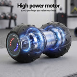 Everfit Electric Vibrating Peanut Massage Ball 5 Adjustable Levels High Power 3000RPM Motor 4D Floating Point Deep Tissue Trigger Point Muscle Relaxation Yoga Home Gym Type-C Rechargeable Support 80kg - 45-Degree Angle