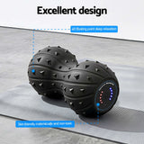 Everfit Electric Vibrating Peanut Massage Ball 5 Adjustable Levels High Power 3000RPM Motor 4D Floating Point Deep Tissue Trigger Point Muscle Relaxation Yoga Home Gym Type-C Rechargeable Support 80kg - Rear View