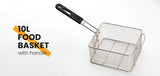 EuroChef Commercial Electric Deep Fryer Frying Basket Chip Cooker Fry Scoop - 45-Degree Angle