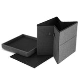 Artiss Storage Ottoman Rest Foot Stool Foldable - Side View