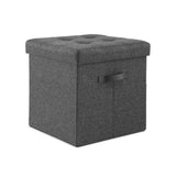Artiss Storage Ottoman Rest Foot Stool Foldable - Close-Up Angle