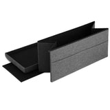 Artiss Storage Ottoman Foot Stool Rest Foldable - Top-Down View