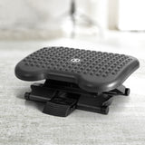 Artiss Foot Rest Stool Office Under Desk Angle Adjustable Footrest Massage Black - Close-Up Angle