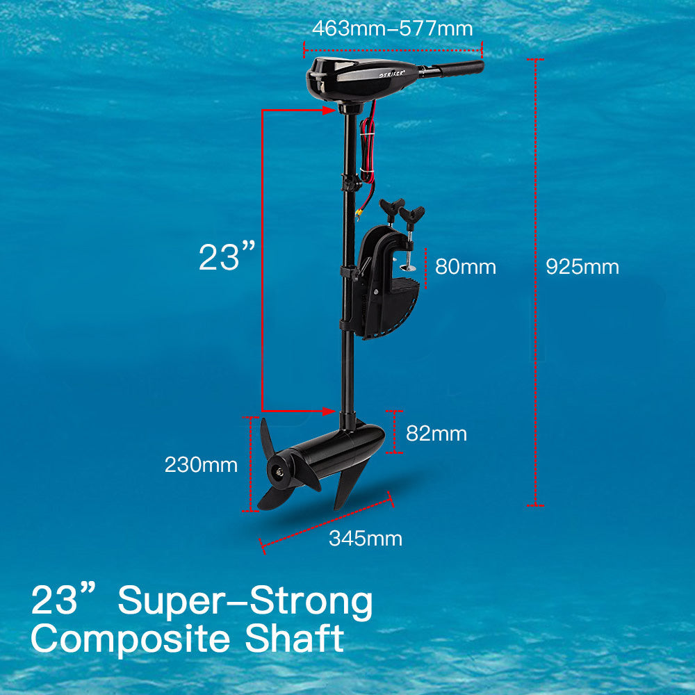 45 LBS Electric Trolling Motor Inflatable Boat Outboard Engine Fishing Marine