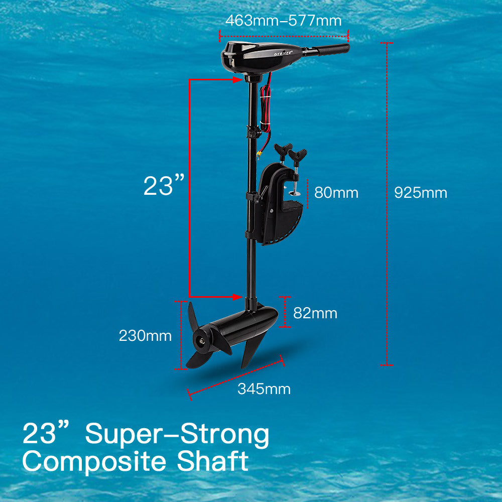 60LBS Electric Trolling Motor Inflatable Boat Fishing Marine Outboard Engine