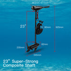 60LBS Electric Trolling Motor Inflatable Boat Fishing Marine Outboard Engine