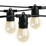Mazam 50M LED Festoon String Lights Waterproof - Top-Down View