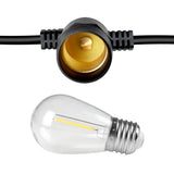 Mazam 80M LED Festoon String Lights Waterproof - 45-Degree Angle