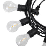 Mazam 20M Solar Festoon String Lights LED Christmas Waterproof - Side View