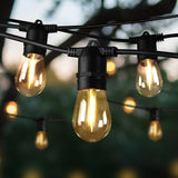 Mazam 20M Solar LED Festoon String Lights Christmas Waterproof - Rear View