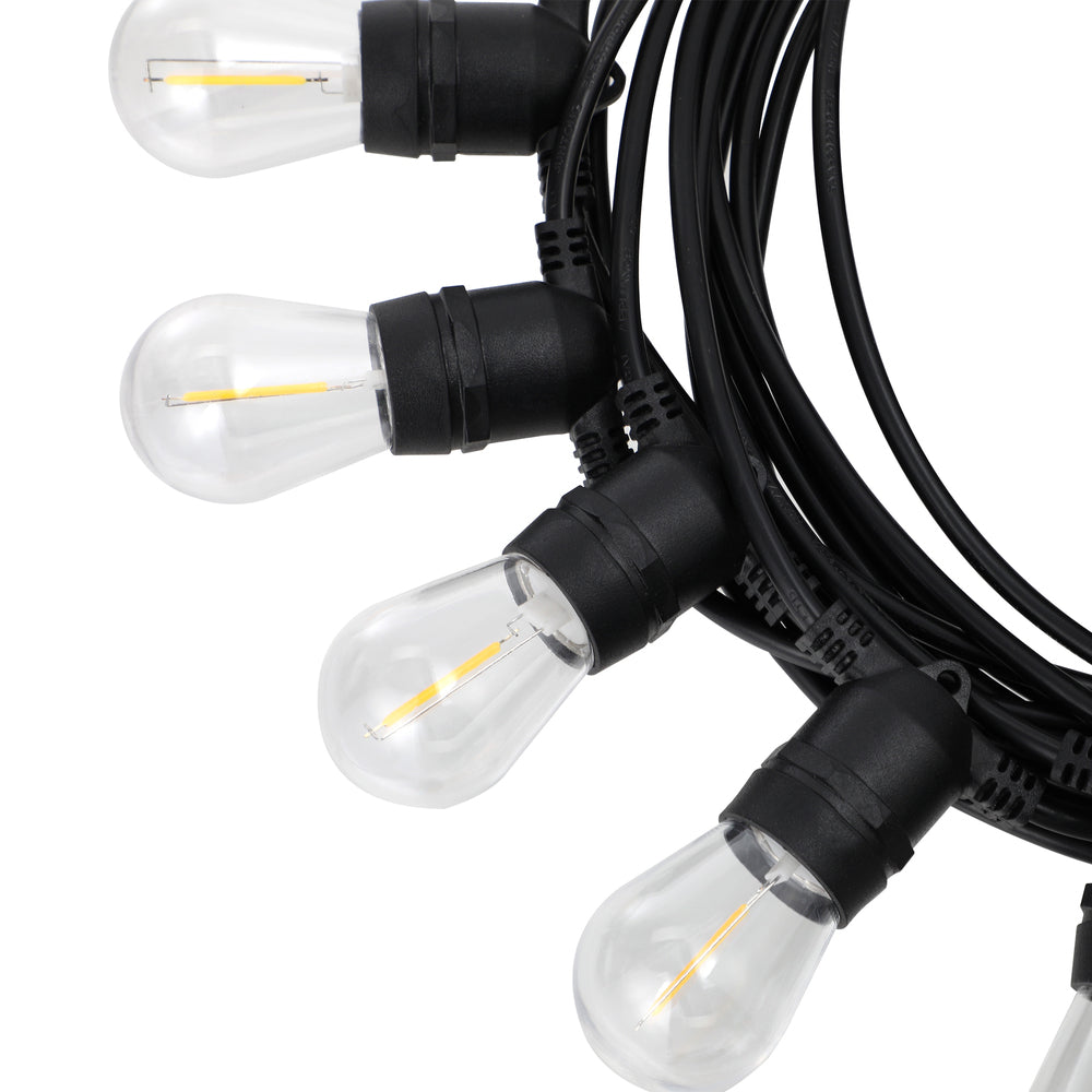 Mazam 20M Solar LED Festoon String Lights Christmas Waterproof