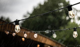 Mazam 20M Solar LED Festoon String Lights Christmas Waterproof - Close-Up Angle