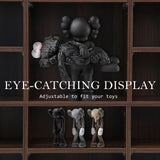 Adjustable Shelves CD DVD Bookcase Storage Shelf - ESPRESSO - Top-Down View